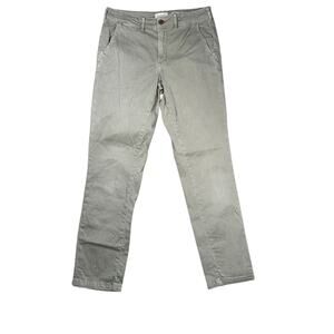 Chino by Anthropologie Relaxed Fit Pants Size 28 Green Casual Mid Rise
